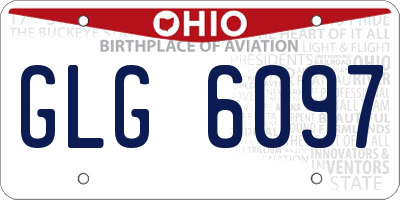 OH license plate GLG6097