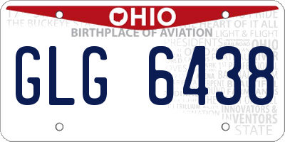 OH license plate GLG6438