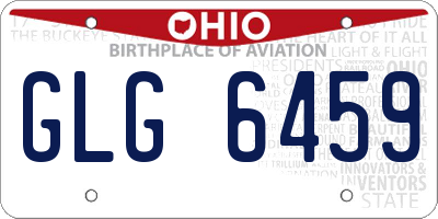 OH license plate GLG6459