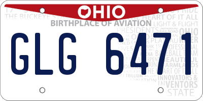 OH license plate GLG6471