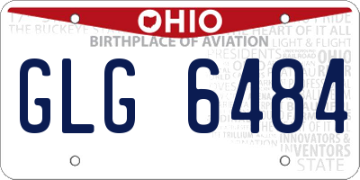 OH license plate GLG6484