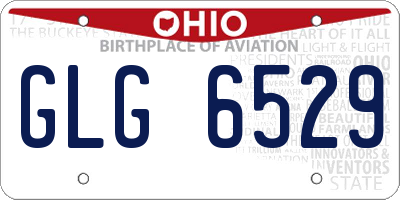 OH license plate GLG6529