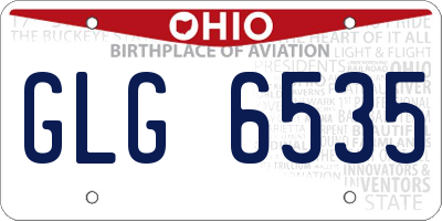 OH license plate GLG6535