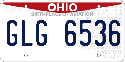 OH license plate GLG6536