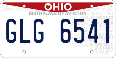 OH license plate GLG6541