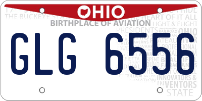 OH license plate GLG6556