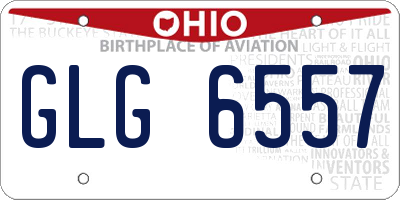 OH license plate GLG6557