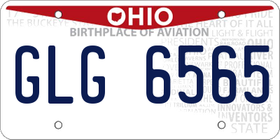 OH license plate GLG6565