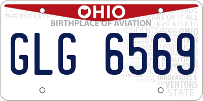 OH license plate GLG6569
