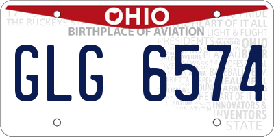 OH license plate GLG6574