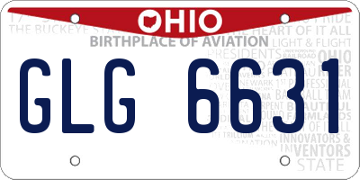OH license plate GLG6631