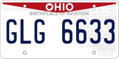 OH license plate GLG6633