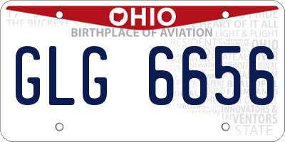 OH license plate GLG6656