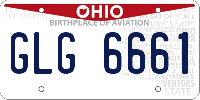 OH license plate GLG6661