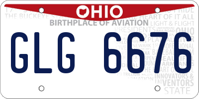 OH license plate GLG6676