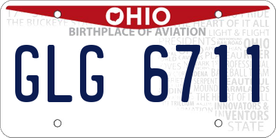 OH license plate GLG6711