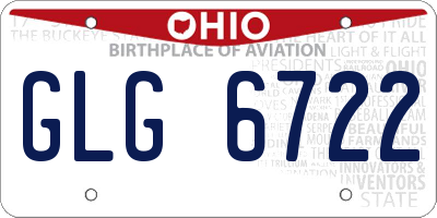 OH license plate GLG6722