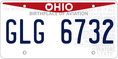 OH license plate GLG6732