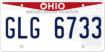 OH license plate GLG6733
