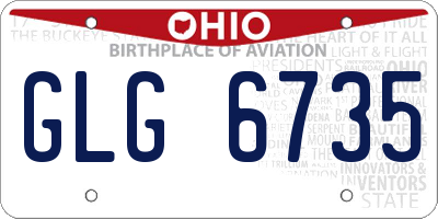 OH license plate GLG6735