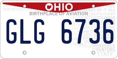 OH license plate GLG6736