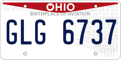 OH license plate GLG6737