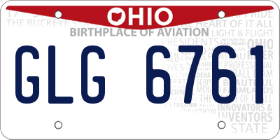 OH license plate GLG6761