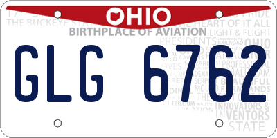 OH license plate GLG6762