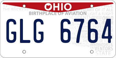 OH license plate GLG6764