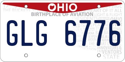 OH license plate GLG6776