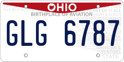 OH license plate GLG6787