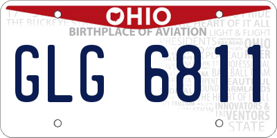 OH license plate GLG6811