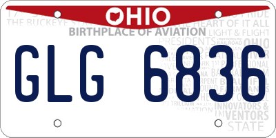 OH license plate GLG6836