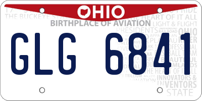 OH license plate GLG6841