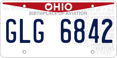 OH license plate GLG6842