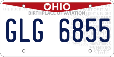 OH license plate GLG6855