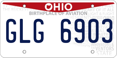 OH license plate GLG6903
