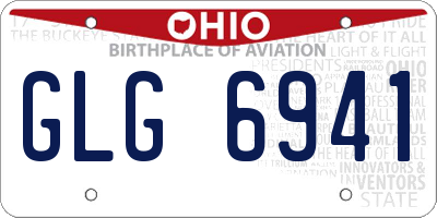 OH license plate GLG6941