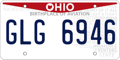 OH license plate GLG6946