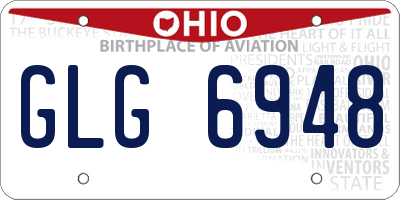 OH license plate GLG6948