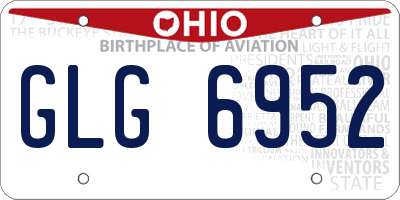 OH license plate GLG6952