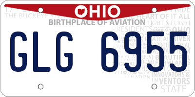 OH license plate GLG6955