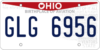 OH license plate GLG6956