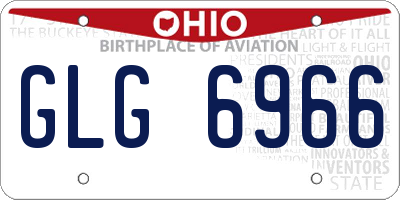OH license plate GLG6966