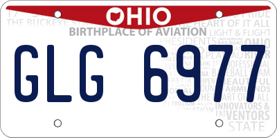 OH license plate GLG6977