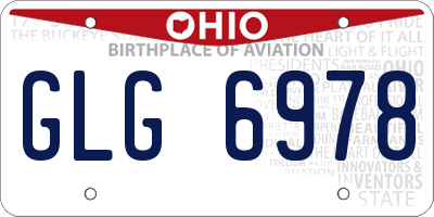OH license plate GLG6978