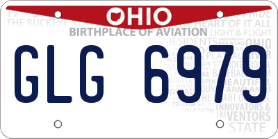 OH license plate GLG6979