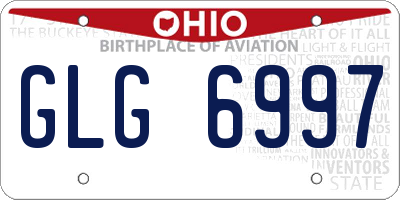 OH license plate GLG6997