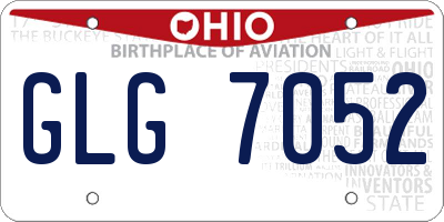 OH license plate GLG7052