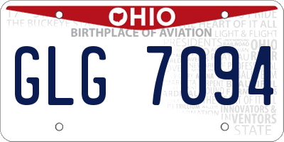 OH license plate GLG7094